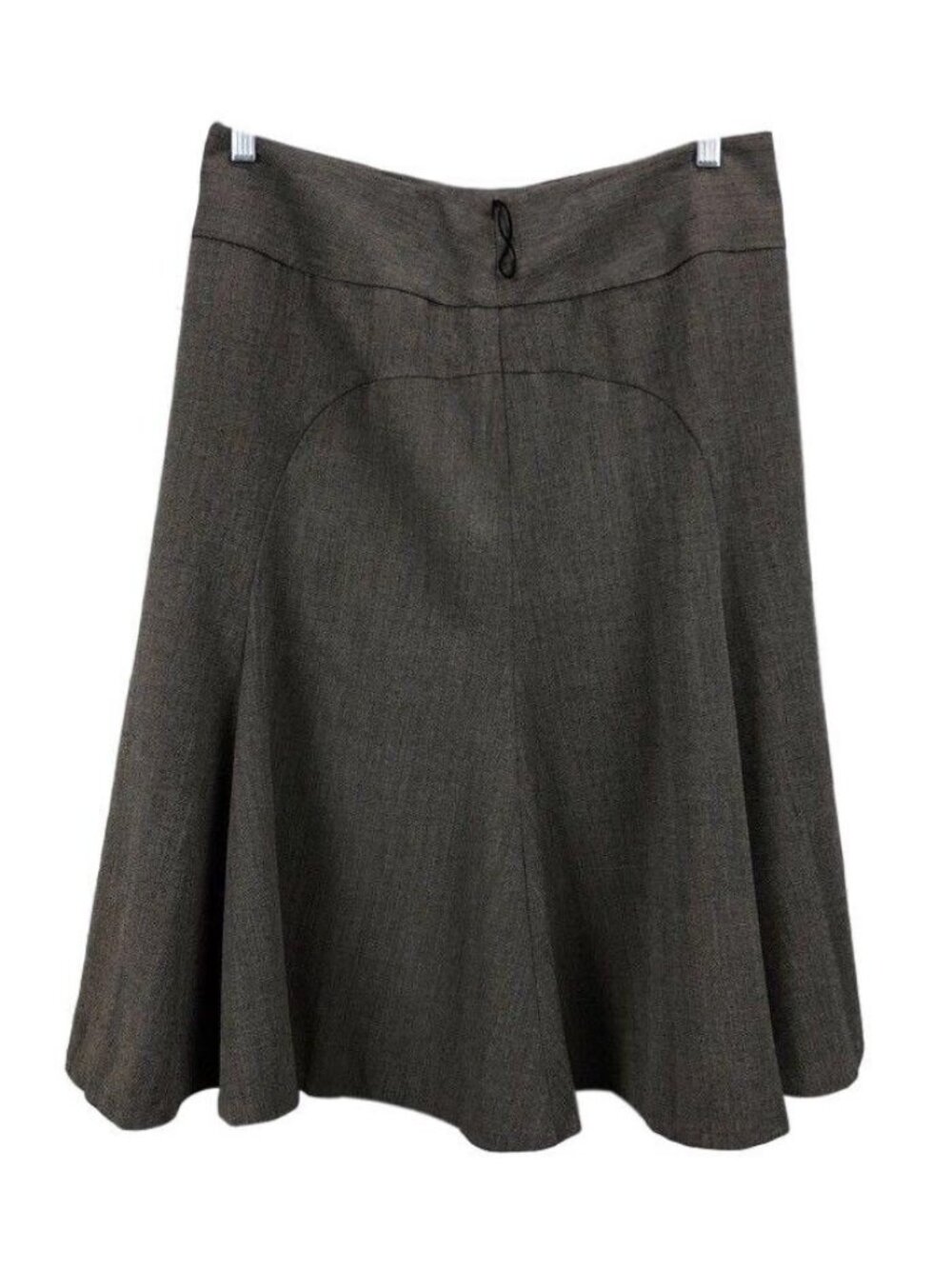 Bandolino Skirt Womens Size 10 Stretch Work Career Brown Flared EUC
